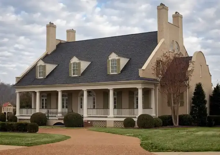 Country house plans 57-280 - front exterior, 4,554 sq ft, 4 bed, 4 bath house plans | Monster House Plans