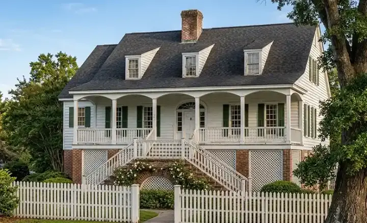 Cape Cod house plans 57-289 - front exterior, 2,297 sq ft, 3 bed, 2 bath house plans | Monster House Plans