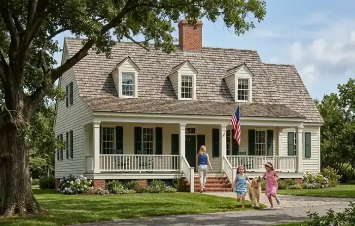 Farmhouse house plans 57-318 - front exterior, 2,260 sq ft, 3 bed, 2 bath house plans | Monster House Plans