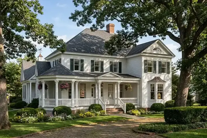Southern house plans 57-336 - front exterior, 2,825 sq ft, 4 bed, 3 bath house plans | Monster House Plans