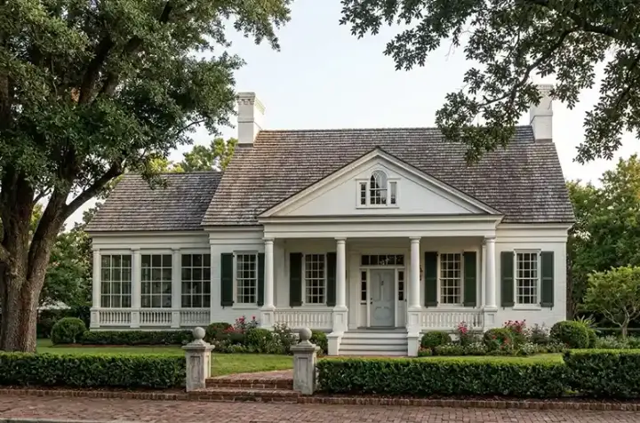 Georgian house plans 57-347 - front exterior, 3,353 sq ft, 4 bed, 3 bath house plans | Monster House Plans