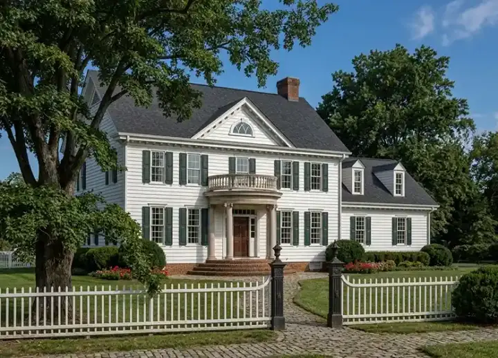 Southern Colonial house plans 57-358 - front exterior, 2,214 sq ft, 3 bed, 2 bath house plans | Monster House Plans