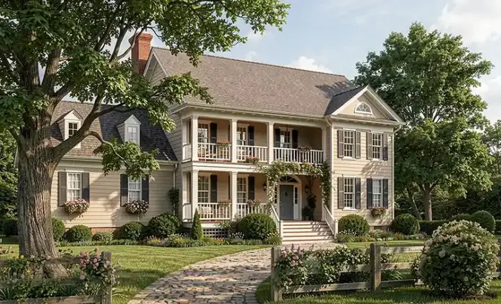 Southern house plans 57-378 - front exterior, 2,378 sq ft, 3 bed, 2 bath house plans | Monster House Plans