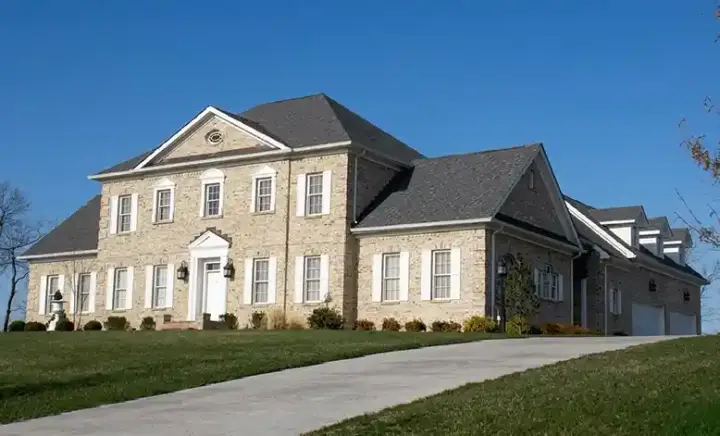 Georgian house plans 57-381 - front exterior, 4,092 sq ft, 4 bed, 3 bath house plans | Monster House Plans