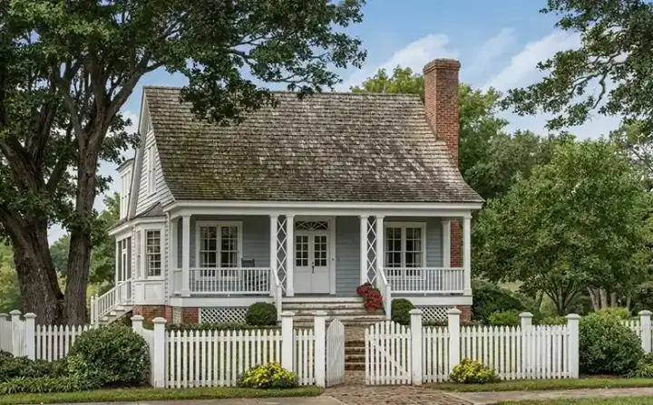 Cottage house plans 57-407 - front exterior, 2,065 sq ft, 3 bed, 3 bath house plans | Monster House Plans