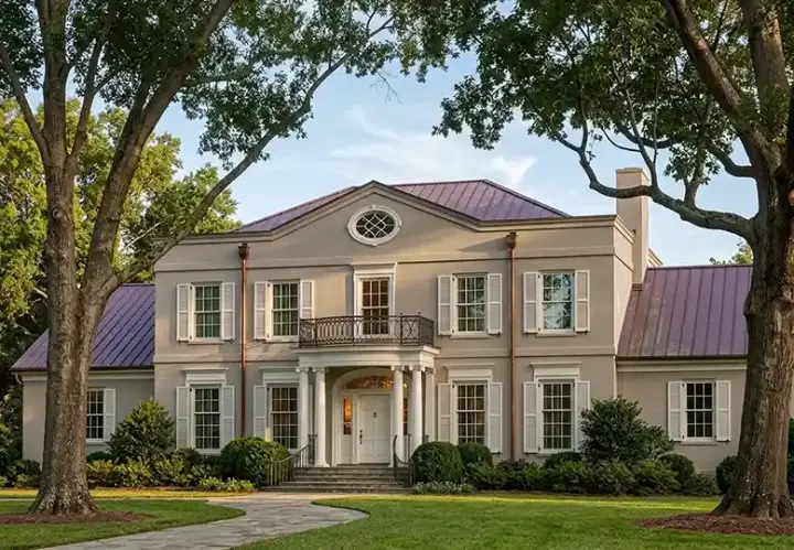 Georgian house plans 57-408 - front exterior, 4,536 sq ft, 5 bed, 4 bath house plans | Monster House Plans