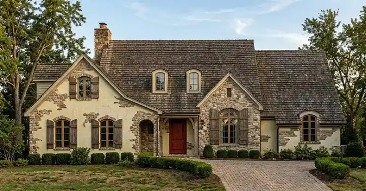 French Country house plans 58-101 - front exterior, 2,381 sq ft, 3 bed, 3 bath house plans | Monster House Plans