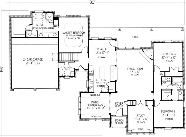 Main Floor Plan: 58-102