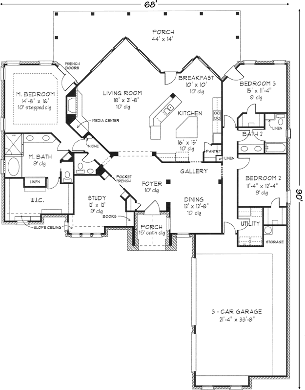 Main Floor Plan: 58-106