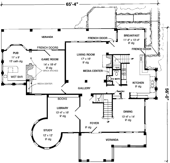 Main Floor Plan: 58-107