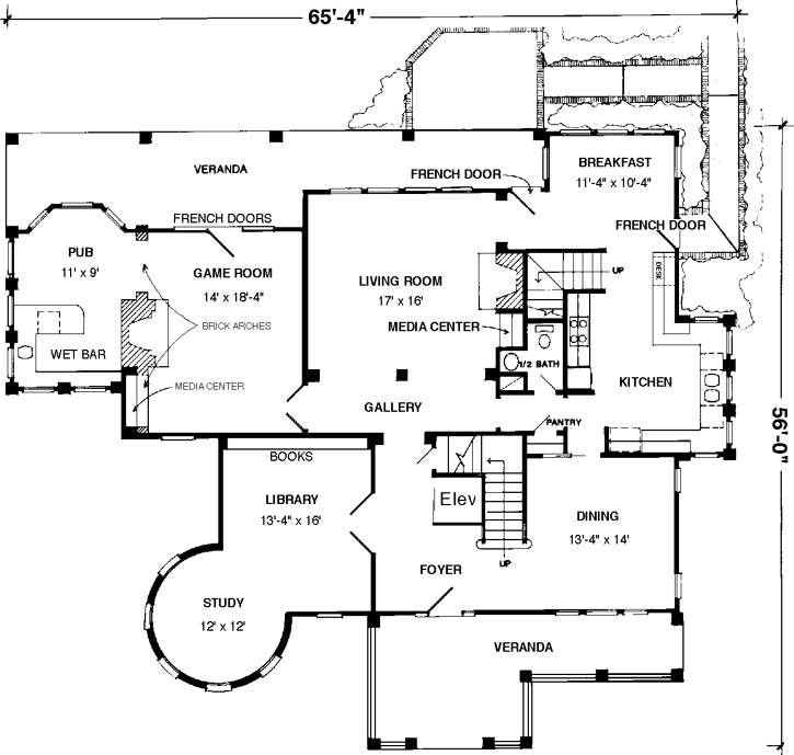 Main Floor Plan: 58-108