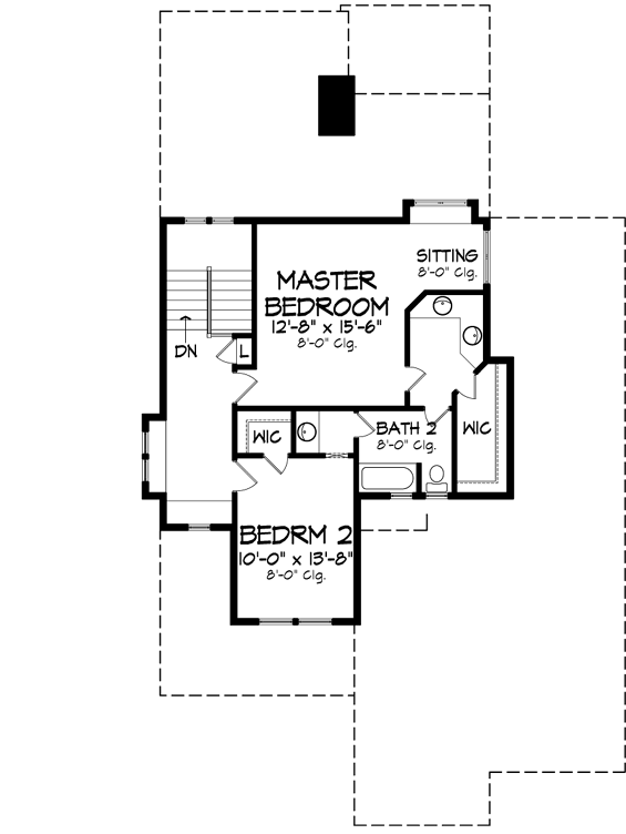Upper/Second Floor Plan: 58-109