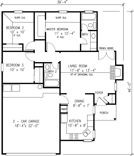 Main Floor Plan: 58-113