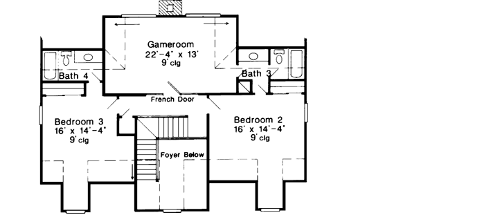 Upper/Second Floor Plan: 58-114