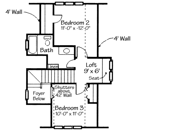 Upper/Second Floor Plan:58-118