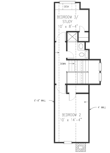 Upper/Second Floor Plan: 58-119