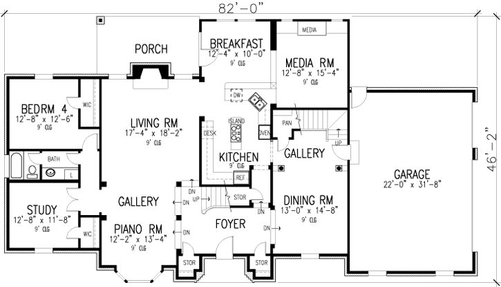 Main Floor Plan: 58-120