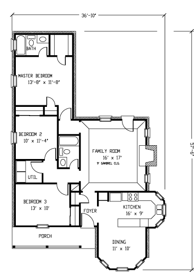 Main Floor Plan: 58-121