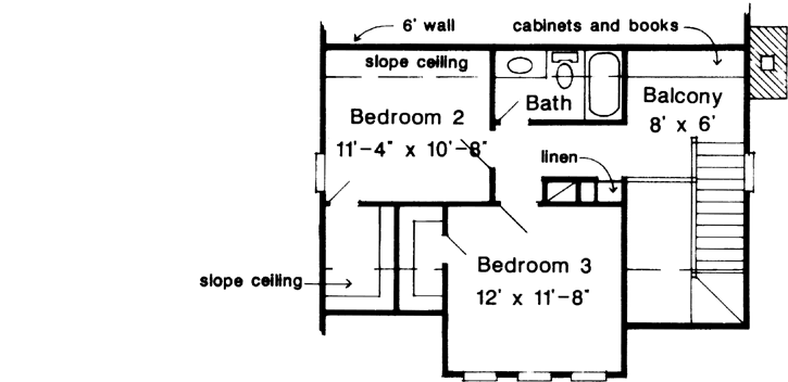 Upper/Second Floor Plan: 58-127