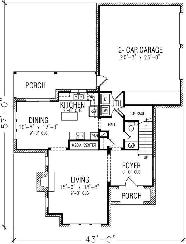 Main Floor Plan: 58-132