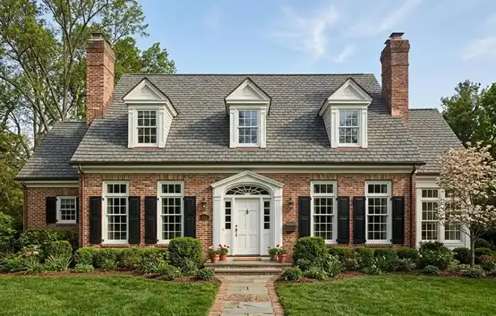 Colonial house plans 58-134 - front exterior, 4,158 sq ft, 4 bed, 4 bath house plans | Monster House Plans