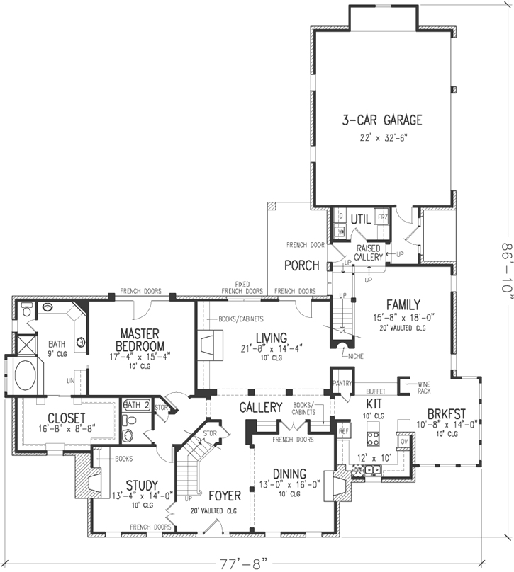 Main Floor Plan: 58-134