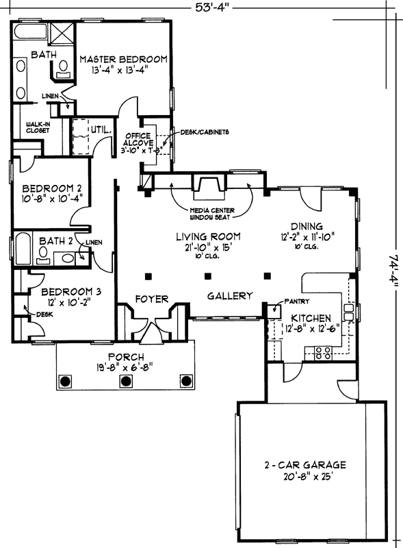 Main Floor Plan: 58-140