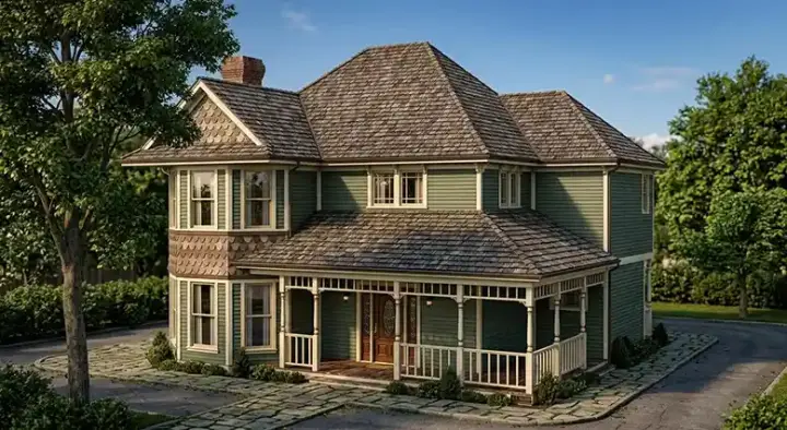 Country house plans 58-142 - front exterior, 1,678 sq ft, 3 bed, 2 bath house plans | Monster House Plans