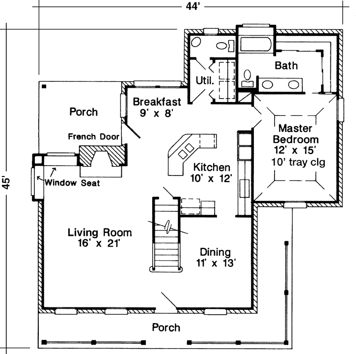 Main Floor Plan: 58-148