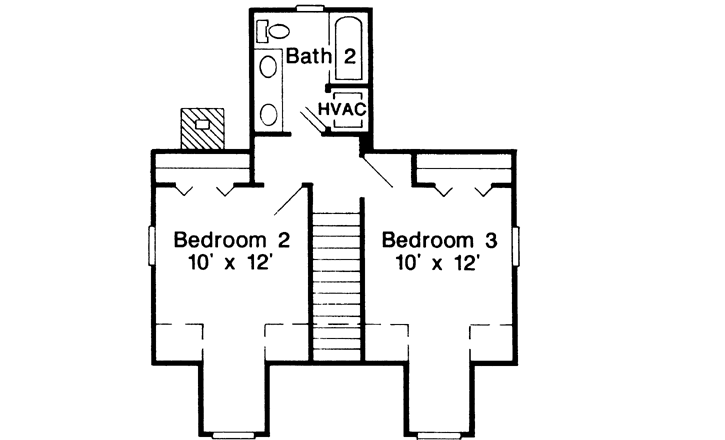Upper/Second Floor Plan: 58-148