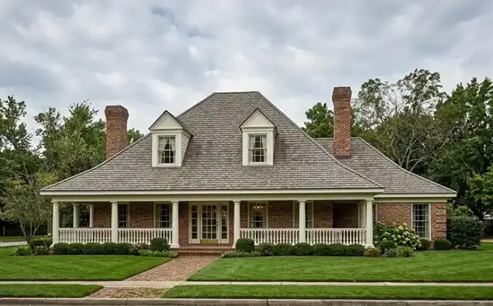 Country house plans 58-151 - front exterior, 3,180 sq ft, 4 bed, 3 bath house plans | Monster House Plans