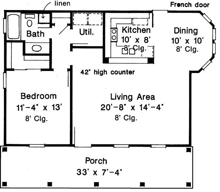 Main Floor Plan: 58-154
