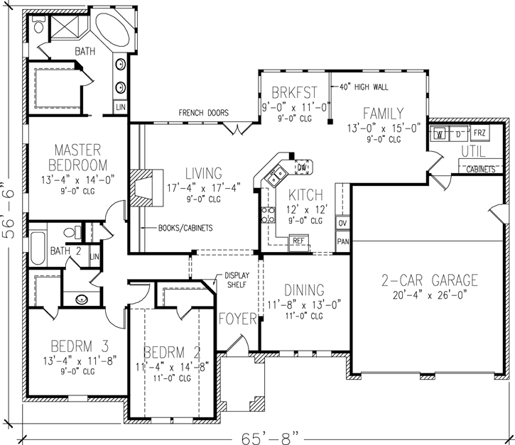 Main Floor Plan: 58-155