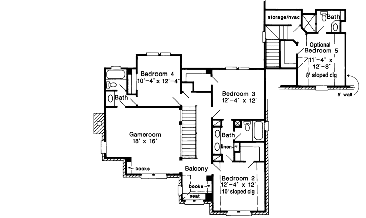Upper/Second Floor Plan: 58-159