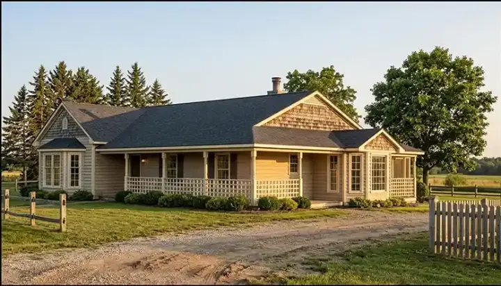 Country house plans 58-162 - front exterior, 1,978 sq ft, 3 bed, 2 bath house plans | Monster House Plans
