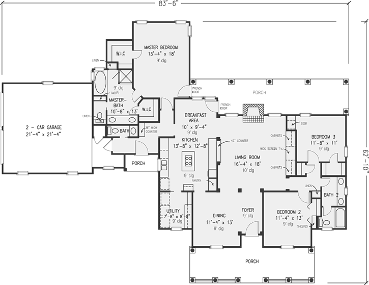 Main Floor Plan: 58-163