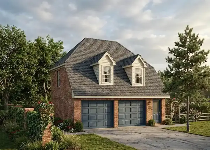 Traditional house plans 58-165 - front exterior, 525 sq ft, 1 bed, 1 bath house plans | Monster House Plans