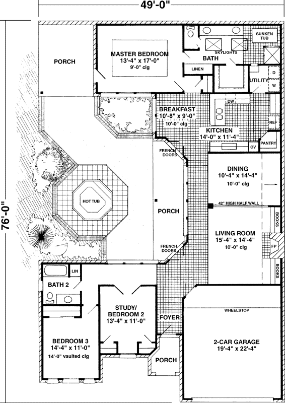 Main Floor Plan: 58-166