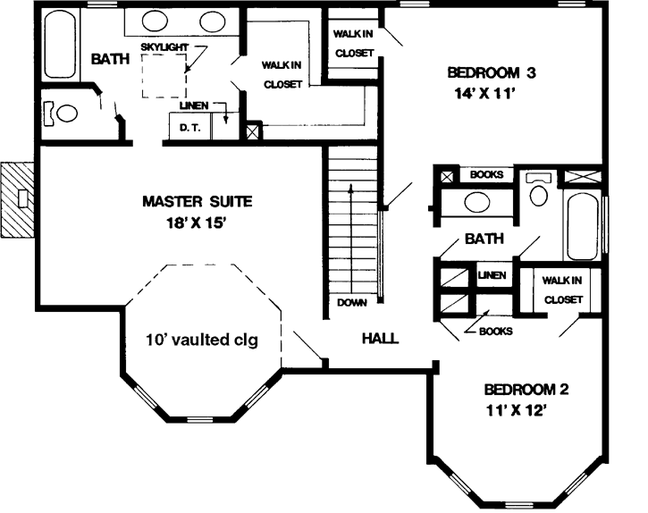 Upper/Second Floor Plan: 58-169