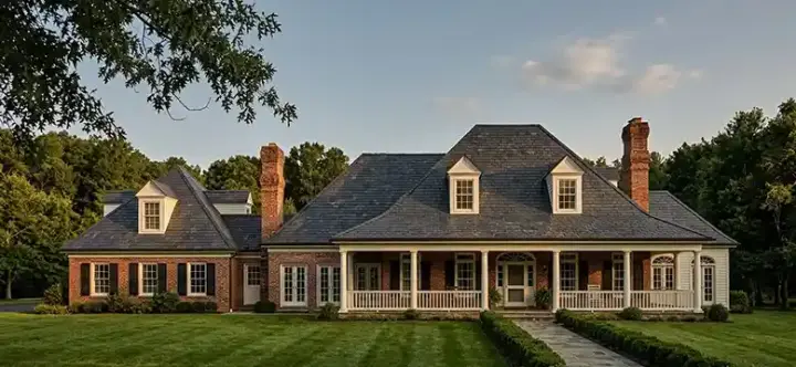 Southern house plans 58-170 - front exterior, 4,204 sq ft, 5 bed, 4 bath house plans | Monster House Plans