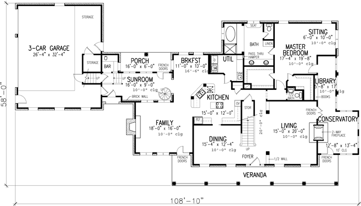 Main Floor Plan: 58-170