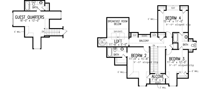 Upper/Second Floor Plan: 58-170
