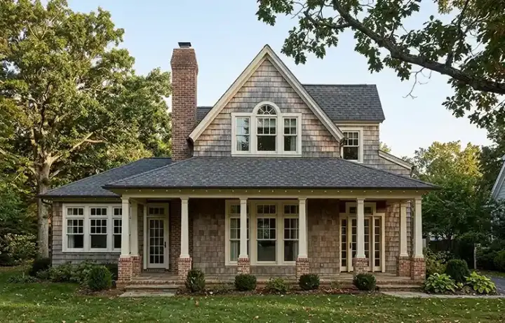 Farmhouse house plans 58-172 - front exterior, 2,087 sq ft, 3 bed, 2 bath house plans | Monster House Plans