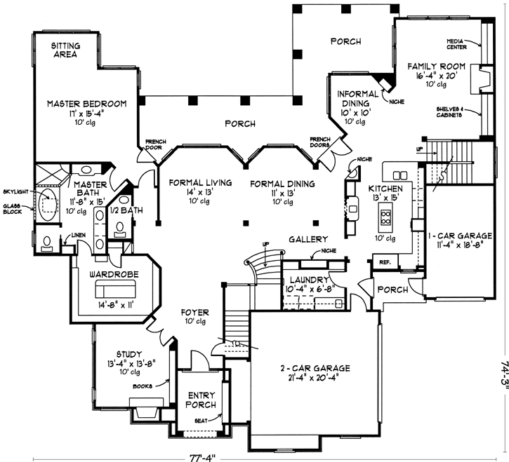 Main Floor Plan: 58-175