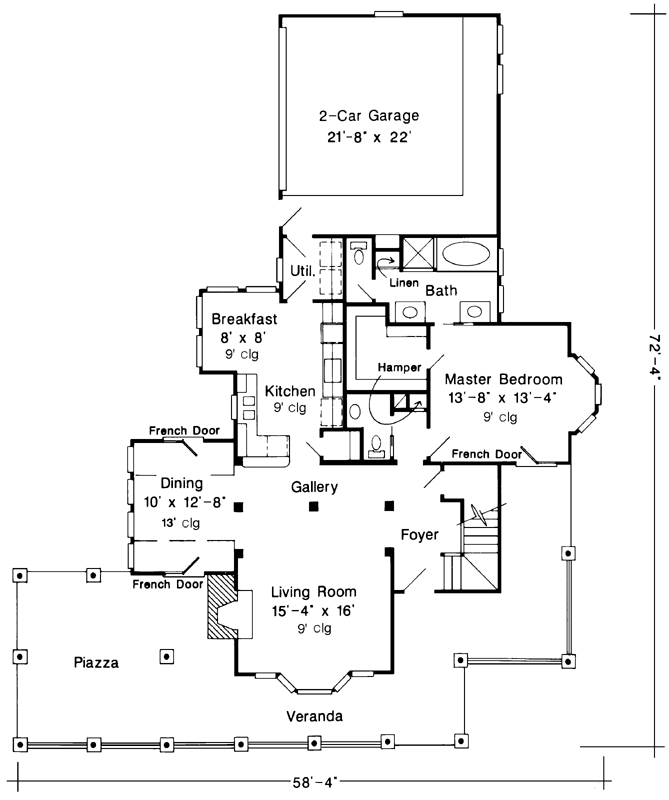 Main Floor Plan: 58-176