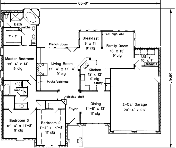 Main Floor Plan: 58-178
