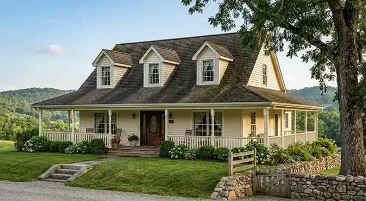Country house plans 58-179 - front exterior, 2,194 sq ft, 3 bed, 2 bath house plans | Monster House Plans