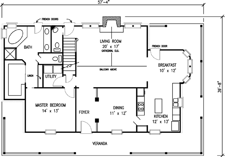 Main Floor Plan: 58-179