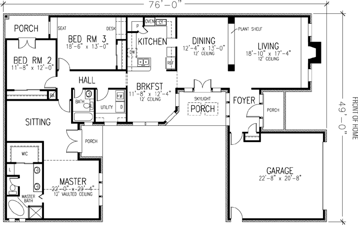 Main Floor Plan: 58-180