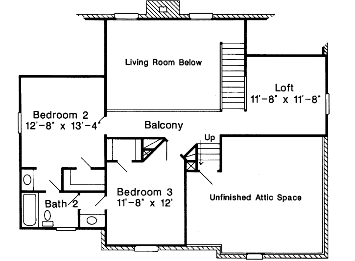 Upper/Second Floor Plan: 58-183